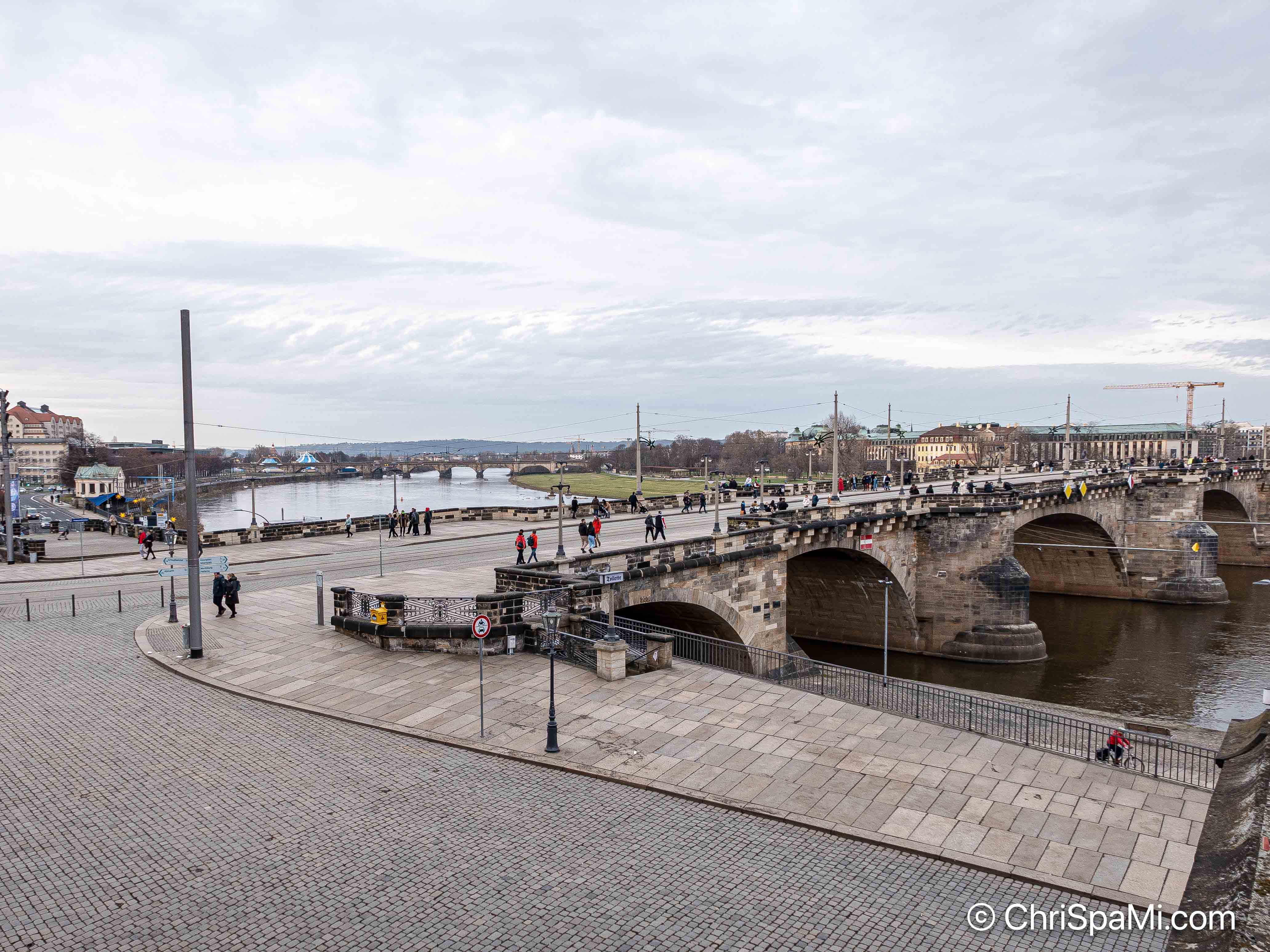 Die Brühlsche Terrasse in Dresden